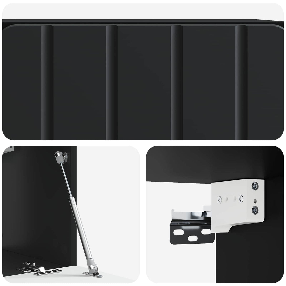 TV ormar za zid 59,5 x 31 x 30 cm Crna Konstruirano drvo