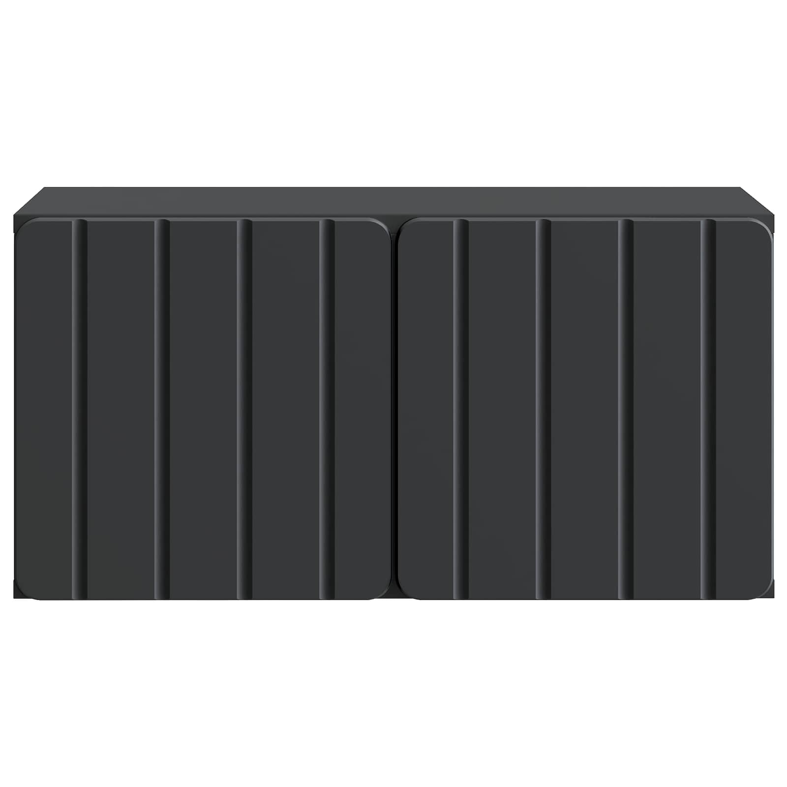 TV ormar za zid Zidne Crna 59,5 x 31 x 30 cm Konstruirano drvo