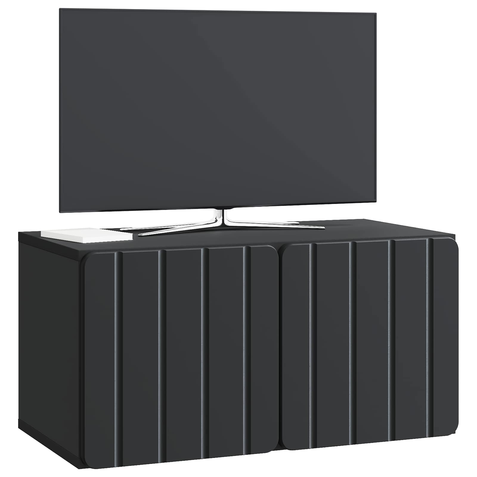 TV ormar za zid Zidne Crna 59,5 x 31 x 30 cm Konstruirano drvo