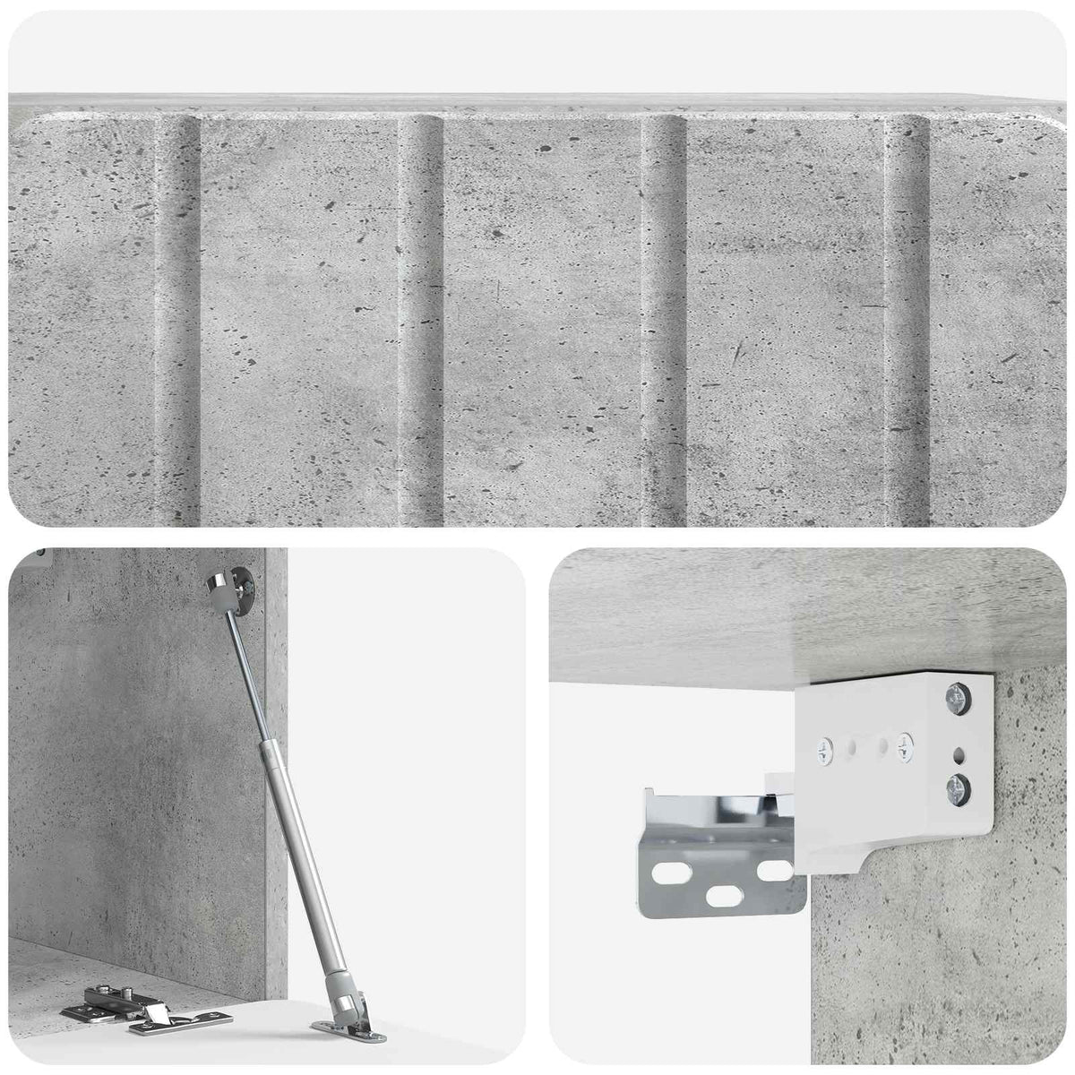 TV ormar za zid Zidne Betonska siva 59,5 x 31 x 30 cm