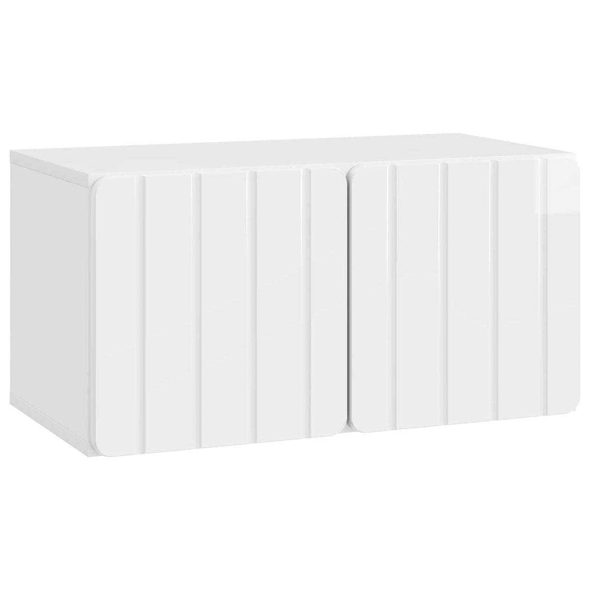 TV ormar za zid Zidne Bijela visokog sjaja 59,5 x 31 x 30 cm