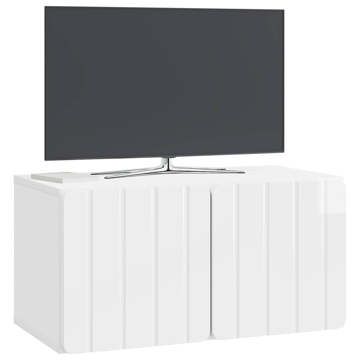 TV ormar za zid Zidne Bijela visokog sjaja 59,5 x 31 x 30 cm