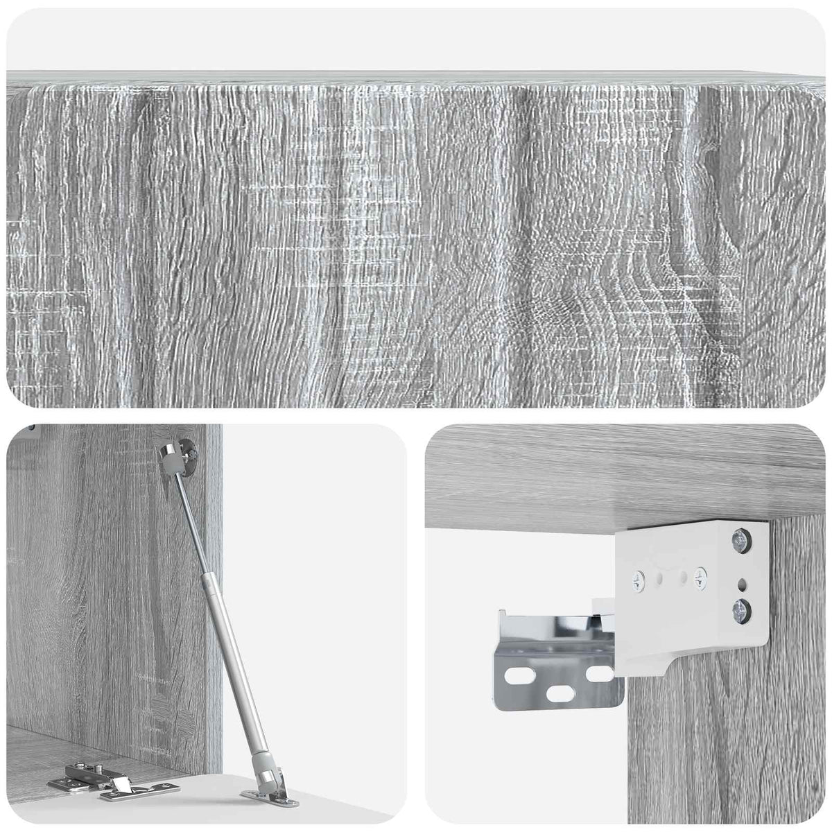 TV ormar za zid Siva sonoma 59,5 x 31 x 30 cm Konstruirano drvo