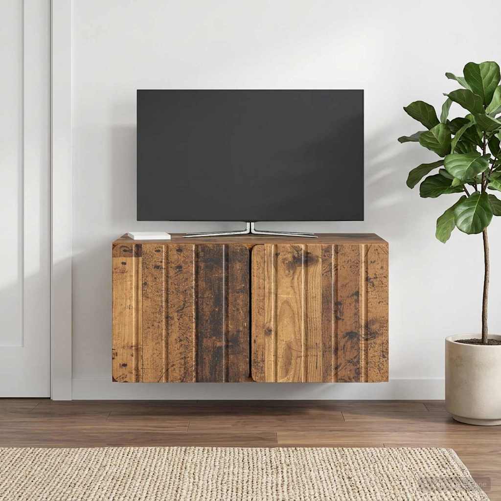 TV ormar za zid 59,5 x 31 x 30 cm Staro drvo Konstruirano drvo