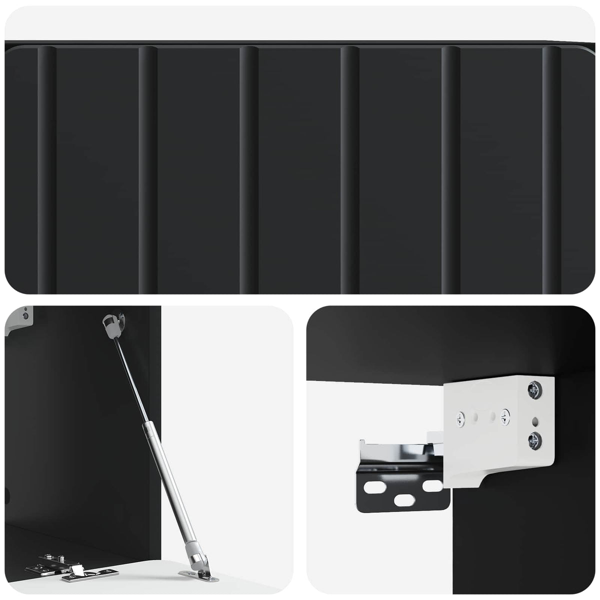 TV ormar za zid Zidne Crna 78,5 x 31 x 30 cm Konstruirano drvo