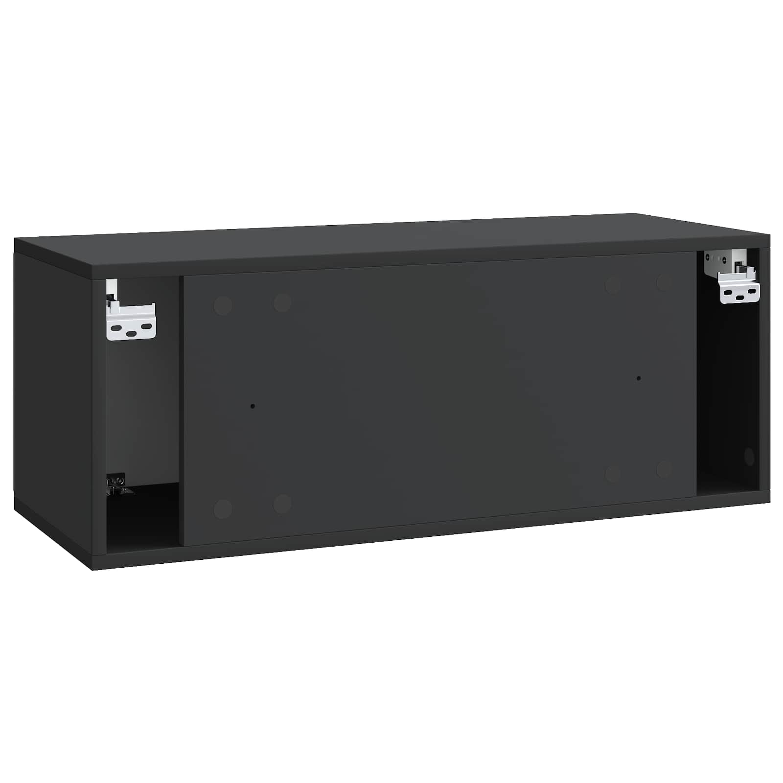 TV ormar za zid Zidne Crna 78,5 x 31 x 30 cm Konstruirano drvo