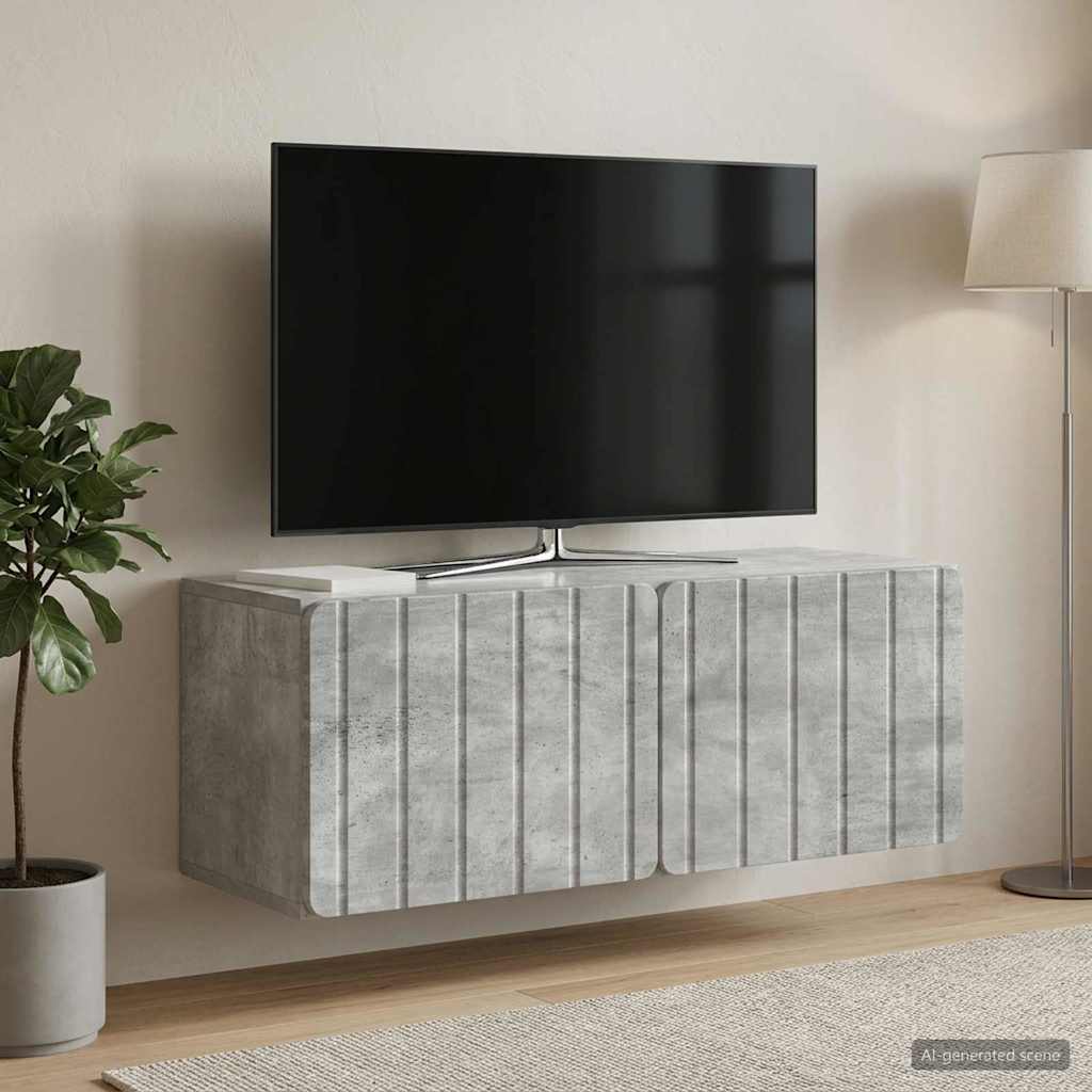TV ormar za zid 78,5 x 31 x 30 cm Betonska siva