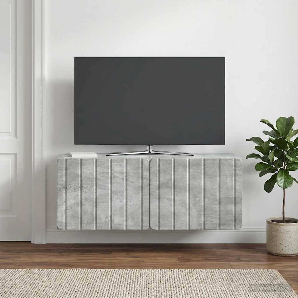 TV ormar za zid 78,5 x 31 x 30 cm Betonska siva