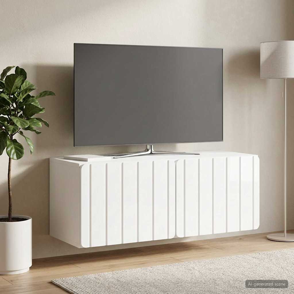 TV ormar za zid 78,5 x 31 x 30 cm Bijela visokog sjaja