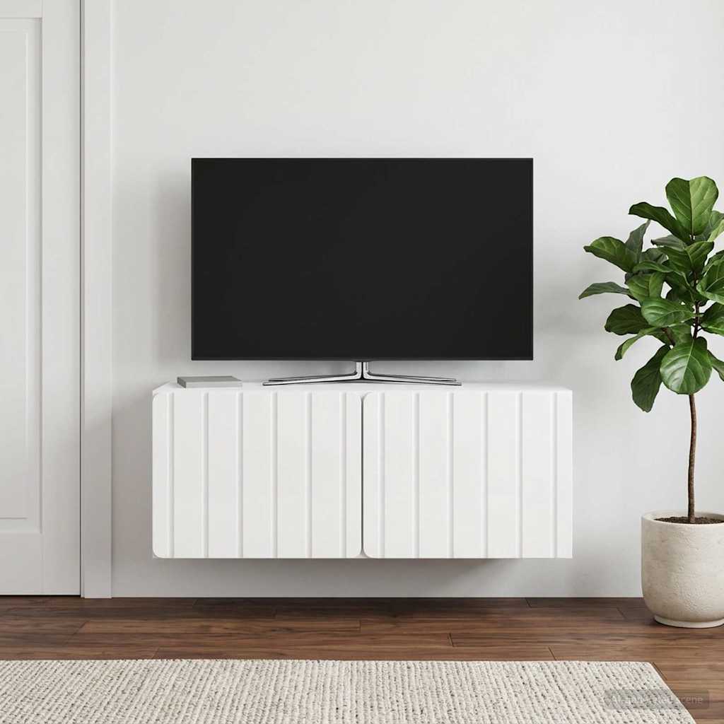 TV ormar za zid 78,5 x 31 x 30 cm Bijela visokog sjaja
