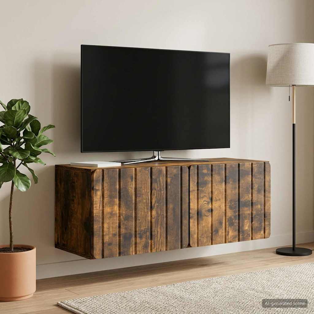 TV ormar za zid 78,5 x 31 x 30 cm Dimljeni hrast