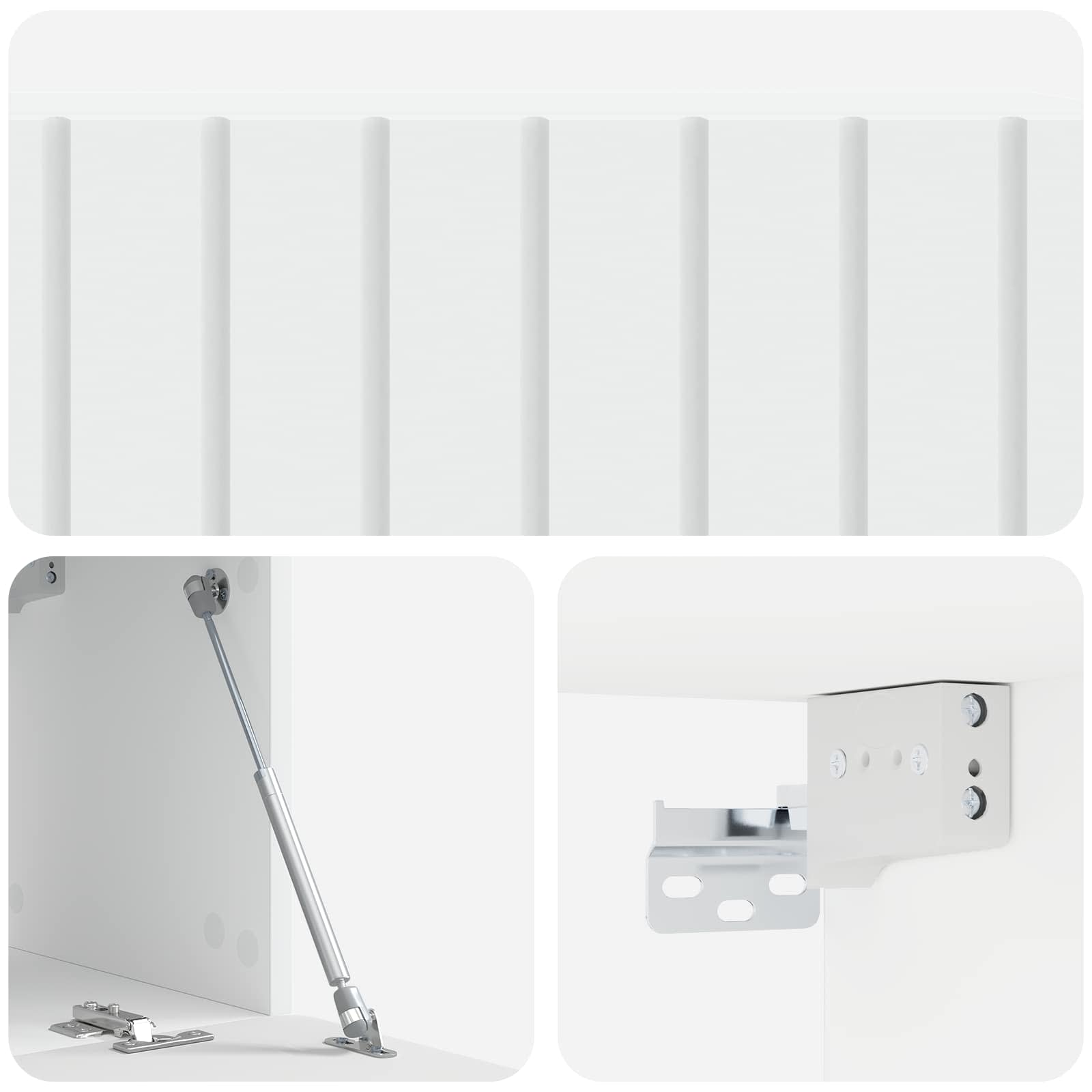 TV ormar za zid Zidne Bijela 98 x 31 x 30 cm Konstruirano drvo