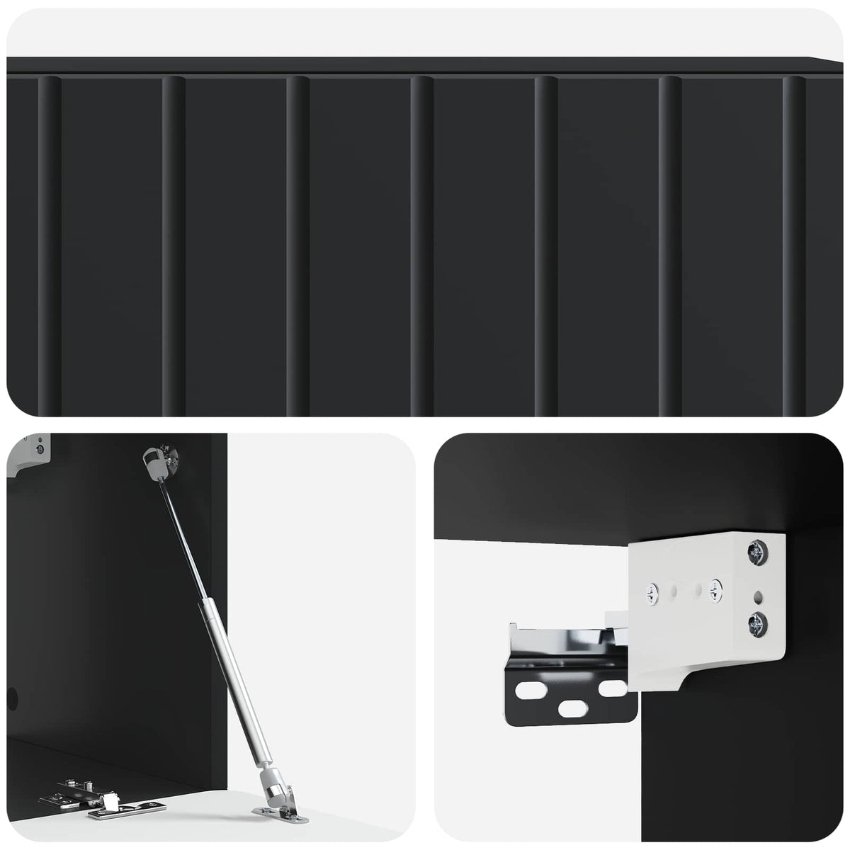 TV ormar za zid Zidne Crna 98 x 31 x 30 cm Konstruirano drvo