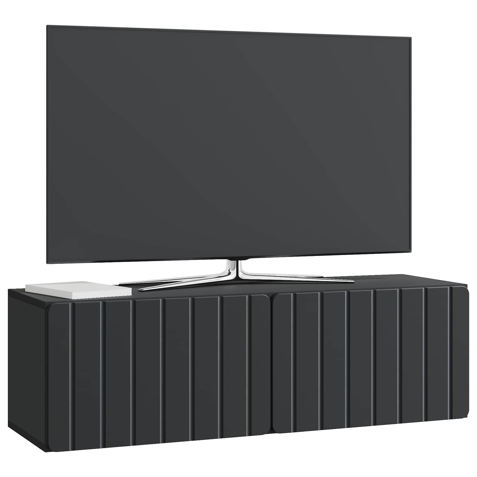 TV ormar za zid Zidne Crna 98 x 31 x 30 cm Konstruirano drvo