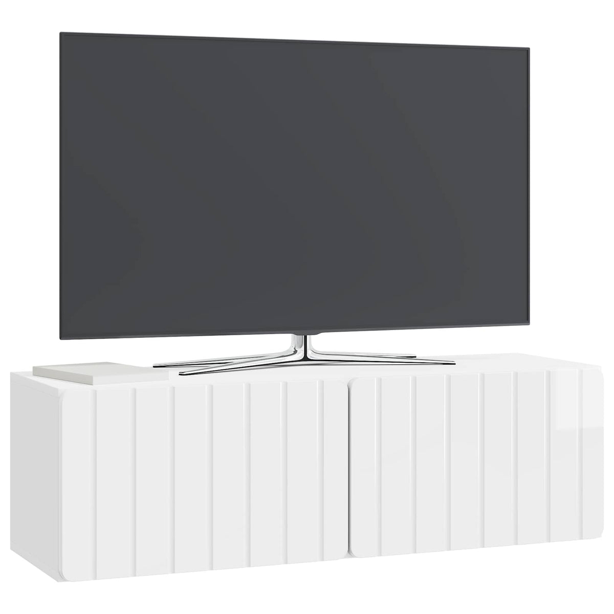 TV ormar za zid Zidne Bijela visokog sjaja 98 x 31 x 30 cm