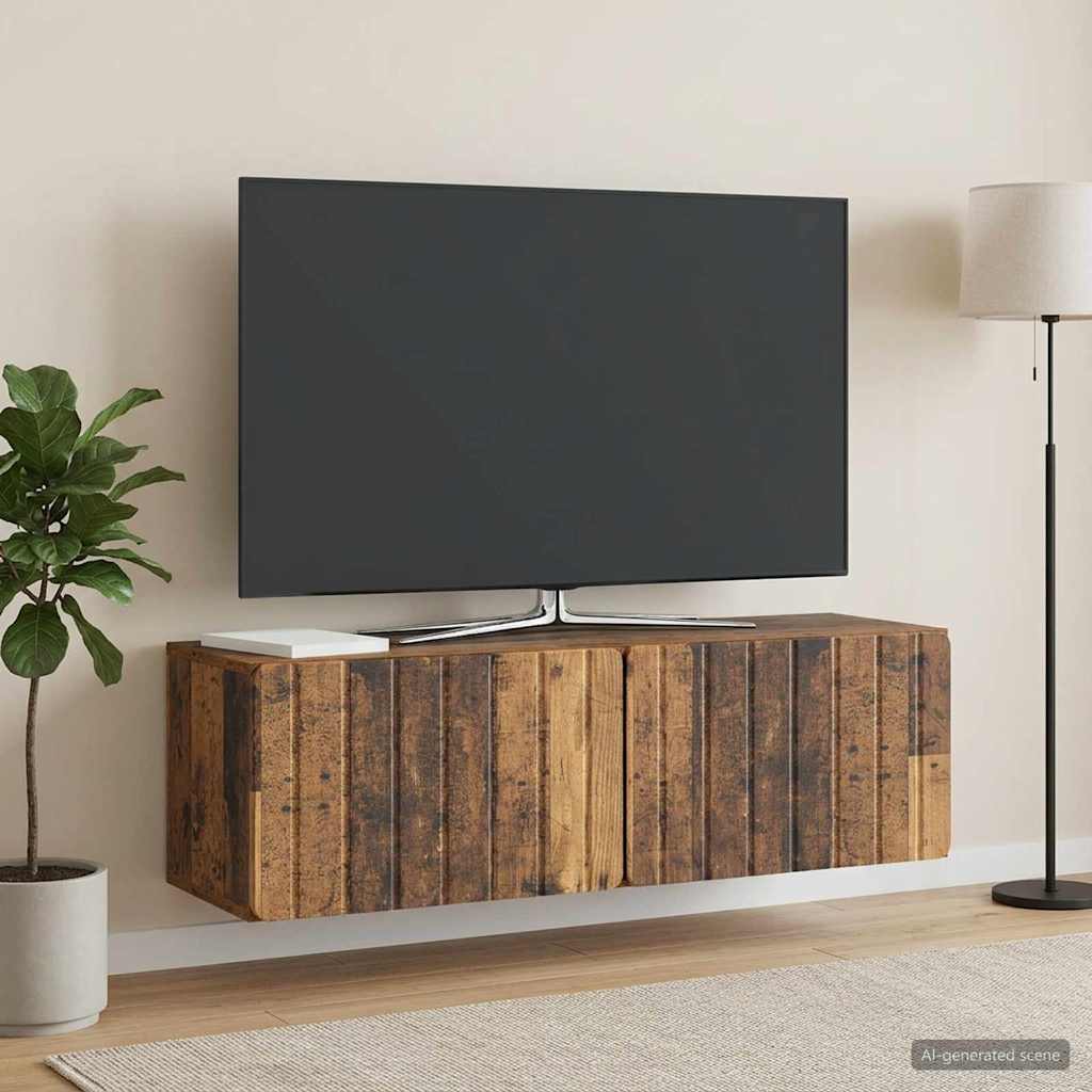 TV ormar za zid 98 x 31 x 30 cm Staro drvo Konstruirano drvo