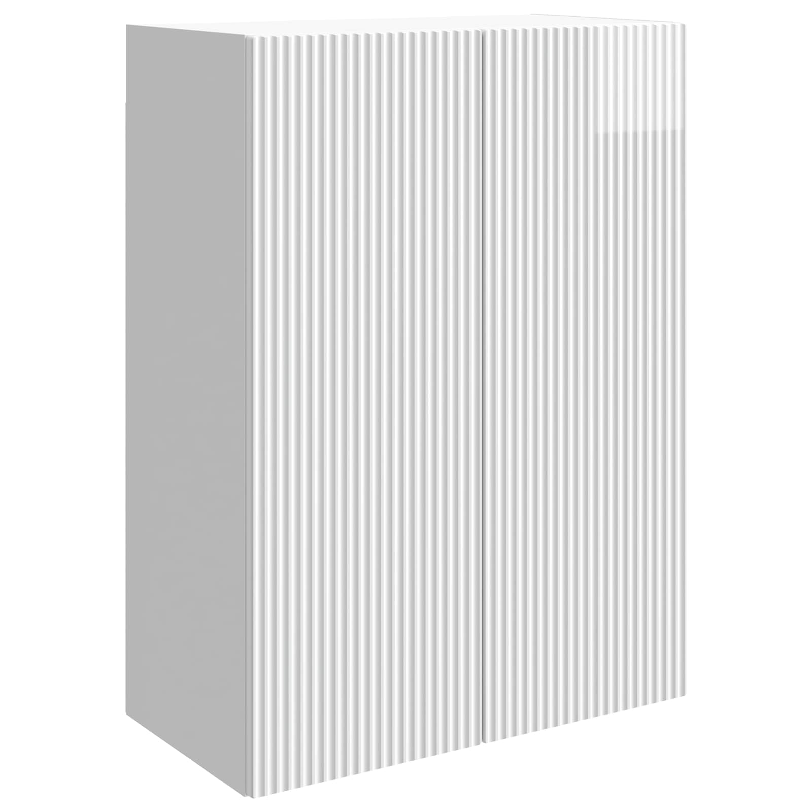 Ormar za montažu na zid Bijela visokog sjaja 66 x 34,5 x 90 cm