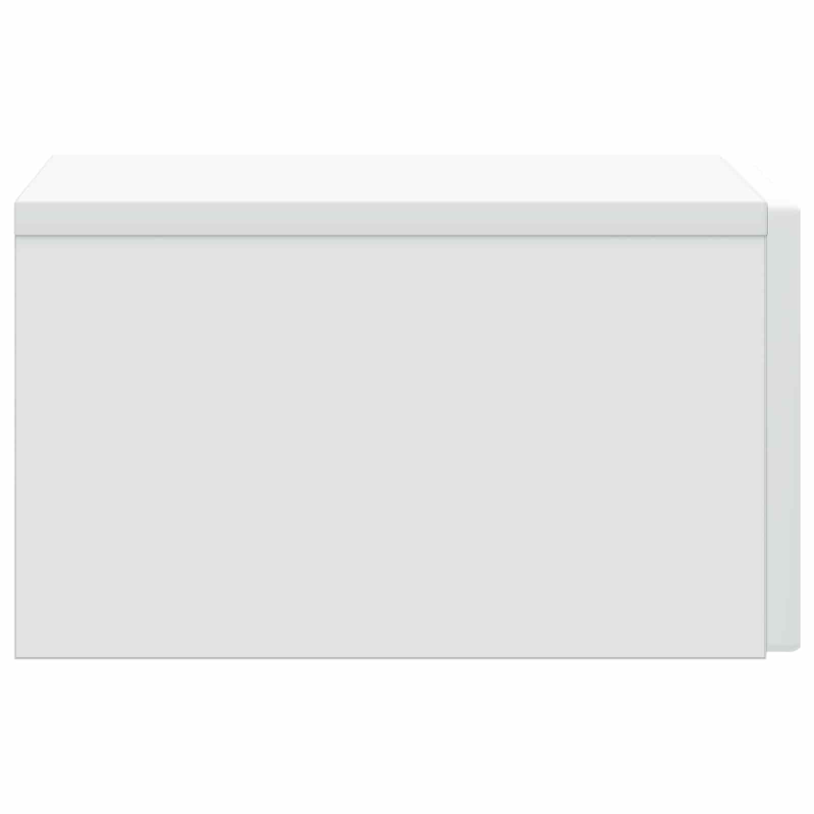 Noćni ormarić za montažu na zid 2 pcs Bijela 33 x 34,5 x 20 cm