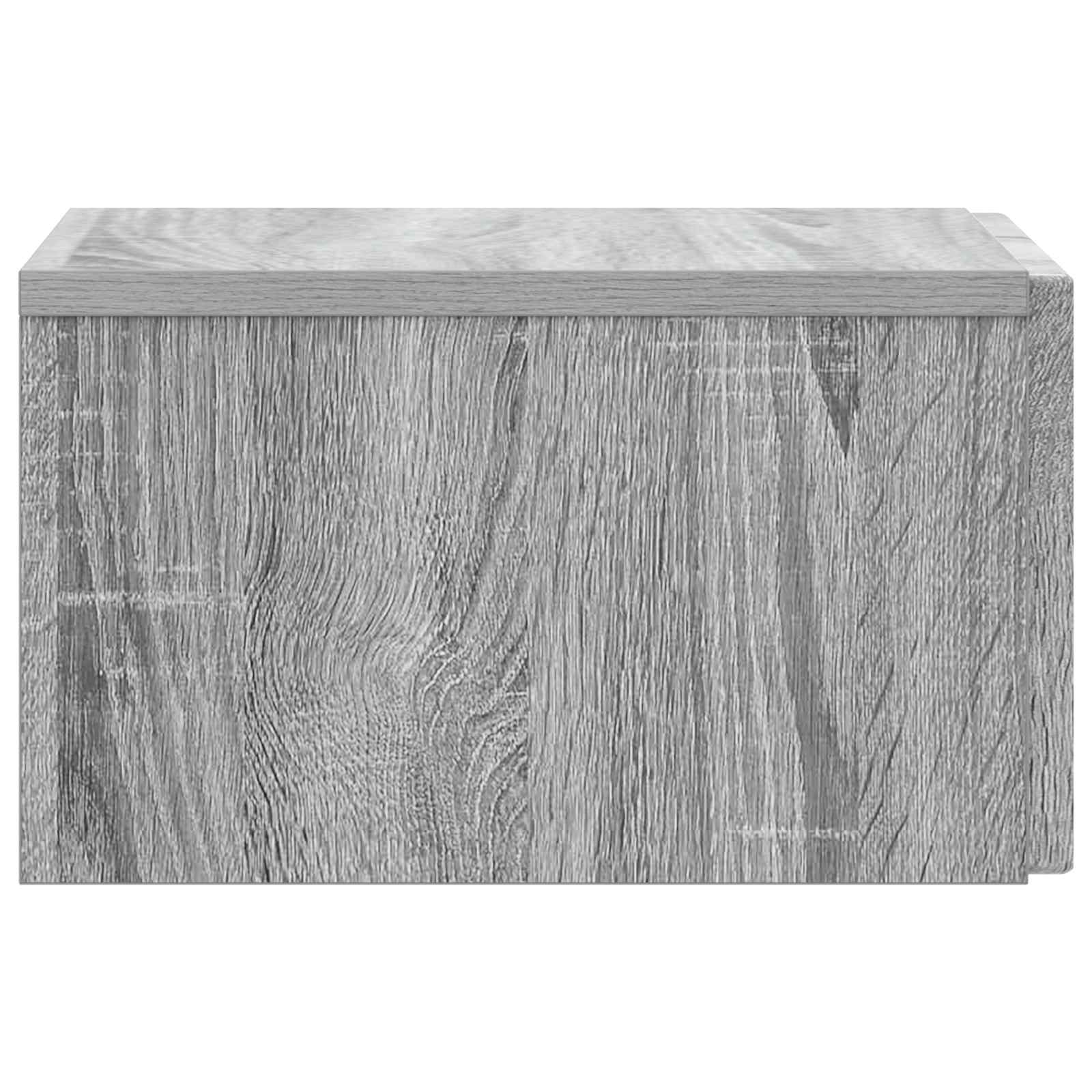 Noćni ormarić za montažu na zid Siva sonoma 33 x 34,5 x 20 cm