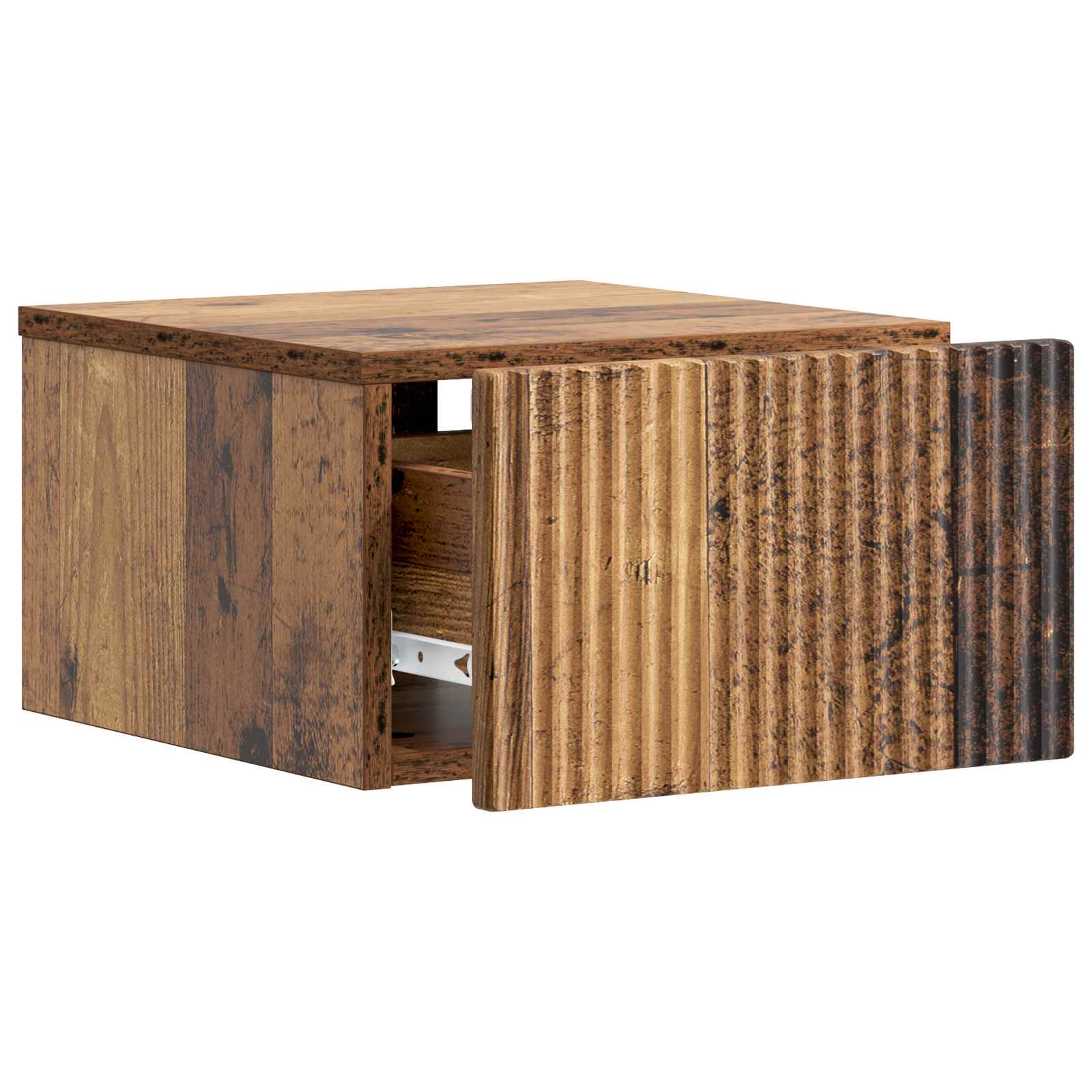 Noćni ormarić za montažu na zid Staro drvo 33 x 34,5 x 20 cm