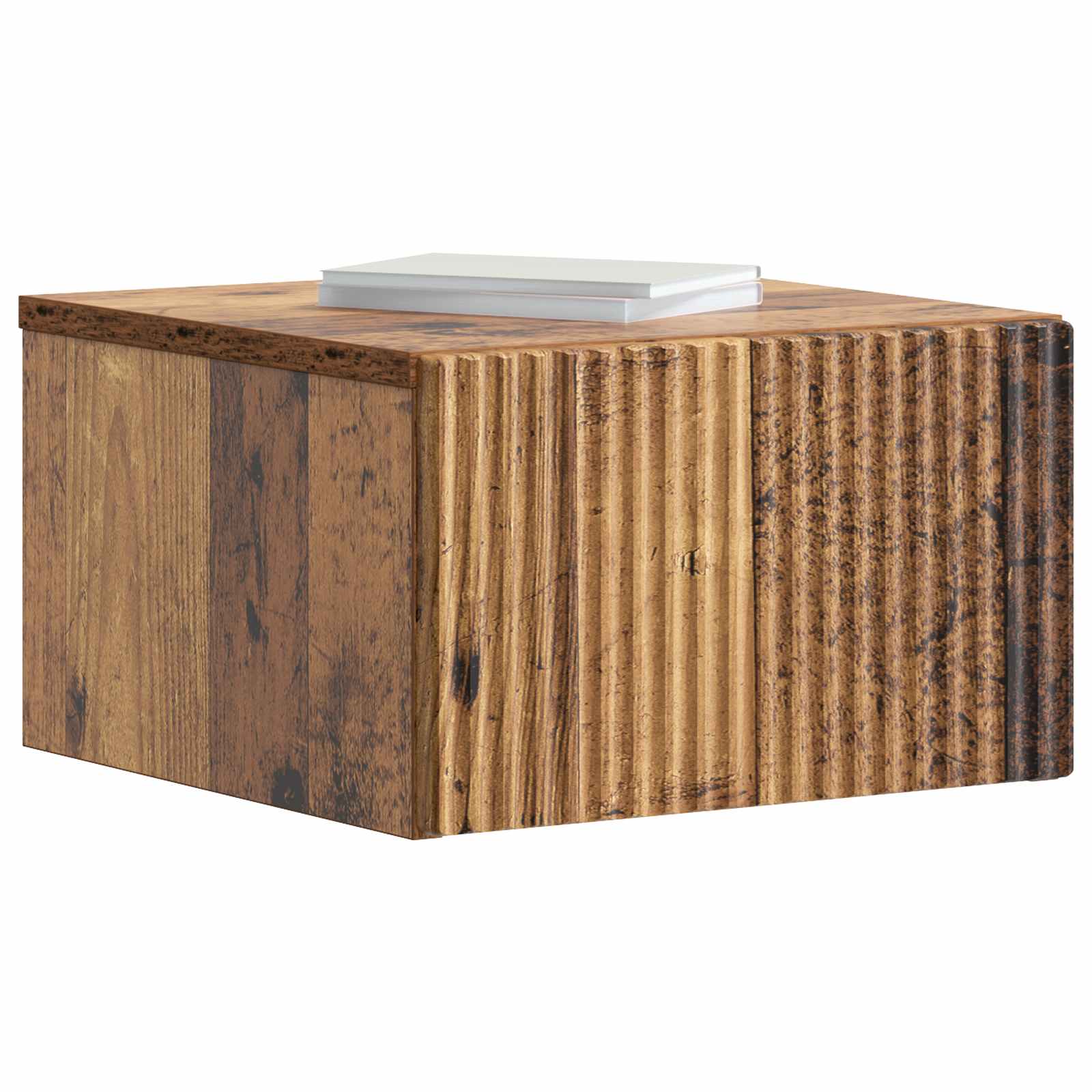 Noćni ormarić za montažu na zid Staro drvo 33 x 34,5 x 20 cm