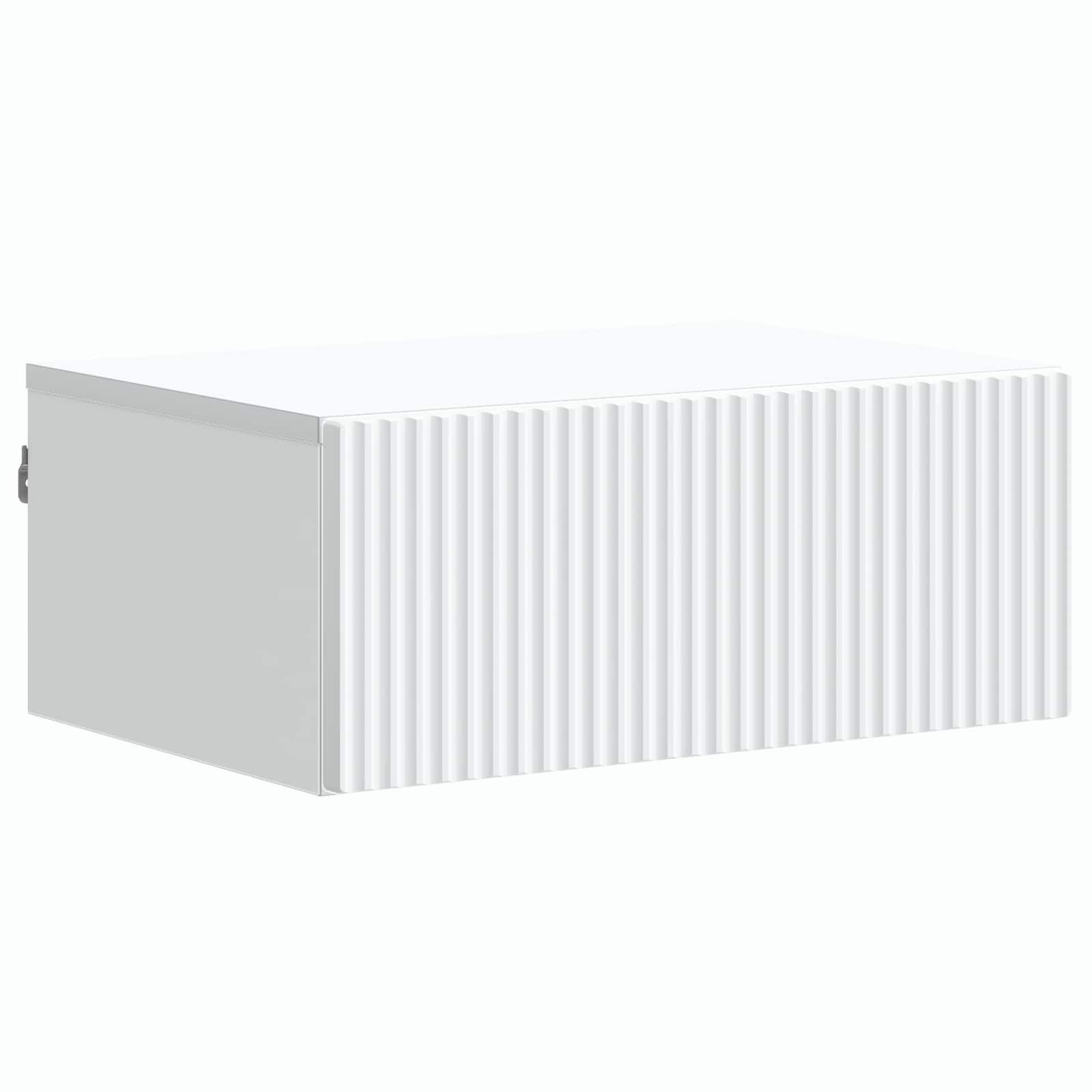 Noćni ormarić za montažu na zid 2 pcs Bijela 49 x 34,5 x 20 cm