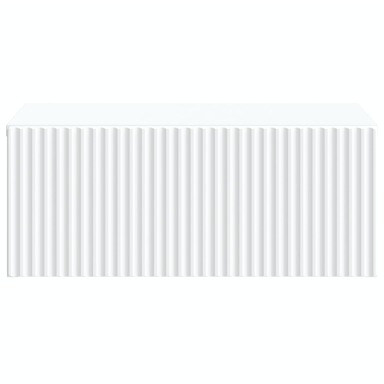Noćni ormarić za montažu na zid 2 pcs Bijela 49 x 34,5 x 20 cm