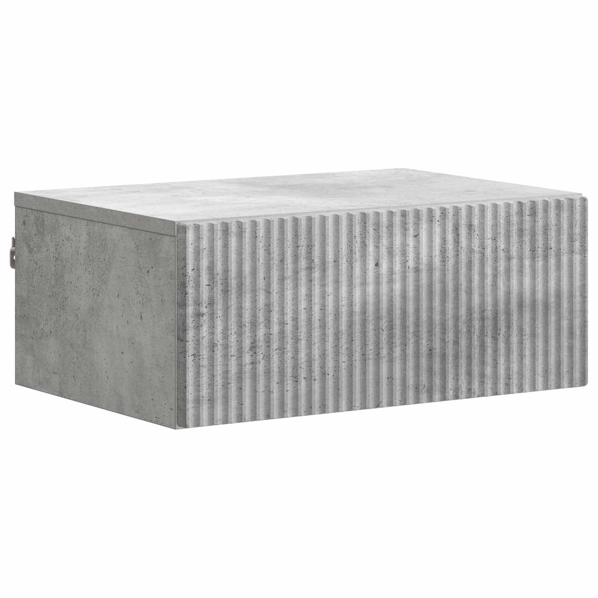 Noćni ormarić za montažu na zid Betonska siva 49 x 34,5 x 20 cm