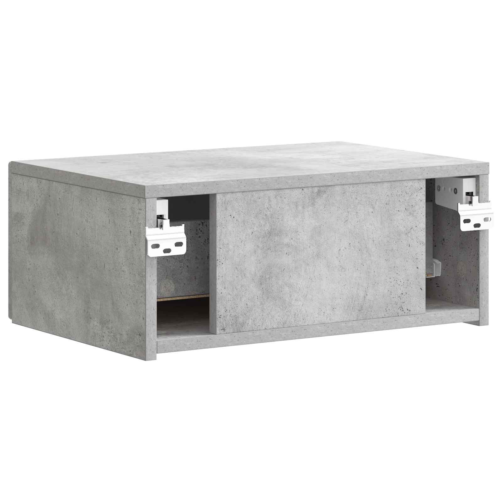 Noćni ormarić za montažu na zid Betonska siva 49 x 34,5 x 20 cm