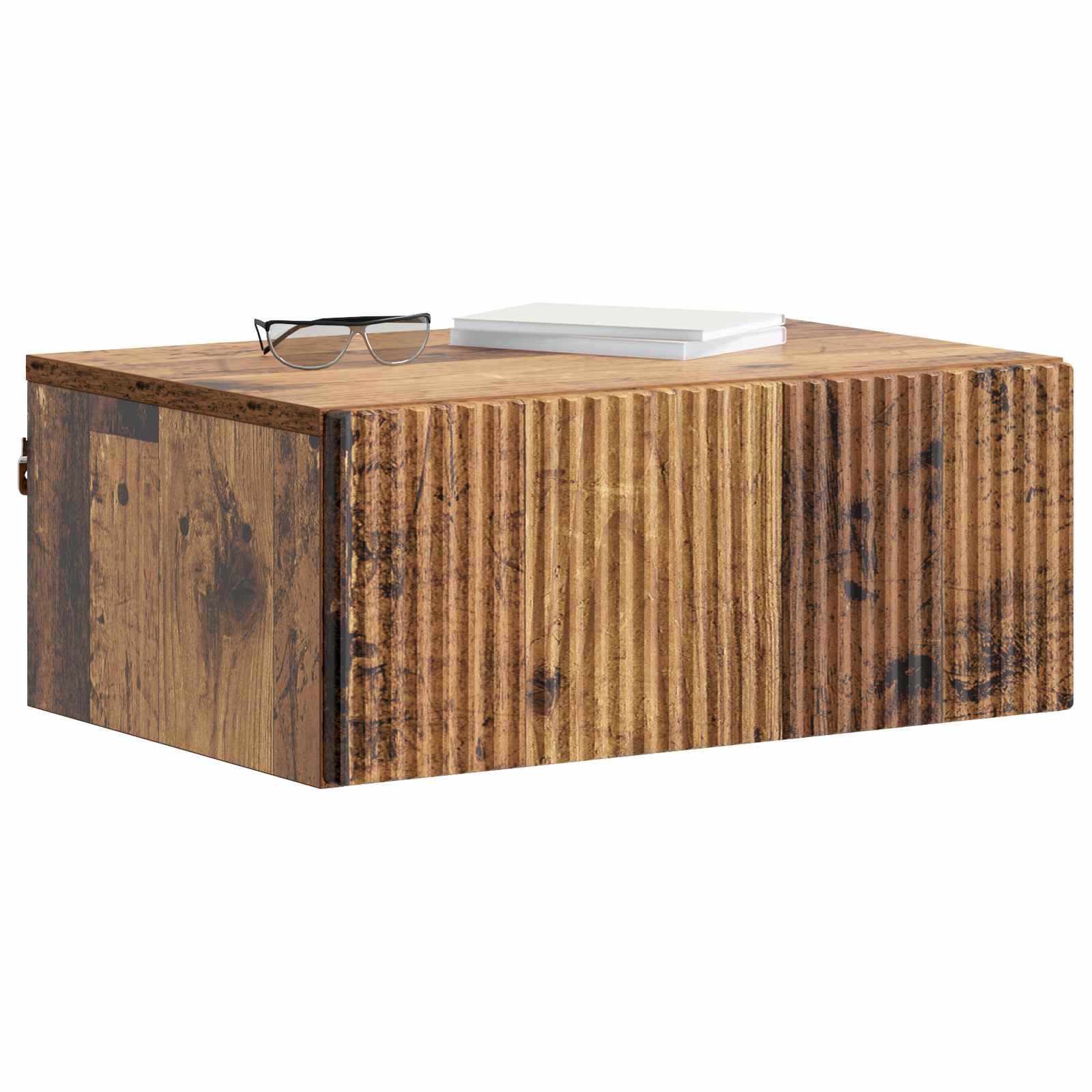 Noćni ormarić za montažu na zid Staro drvo 49 x 34,5 x 20 cm