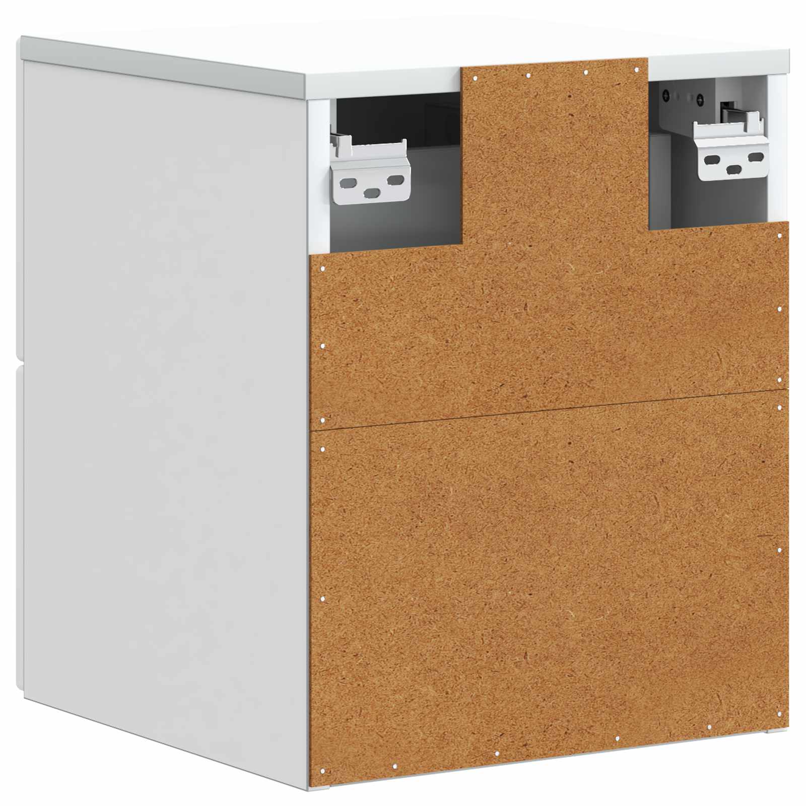 Noćni ormarić za montažu na zid 2 pcs Bijela 33 x 34,5 x 40 cm