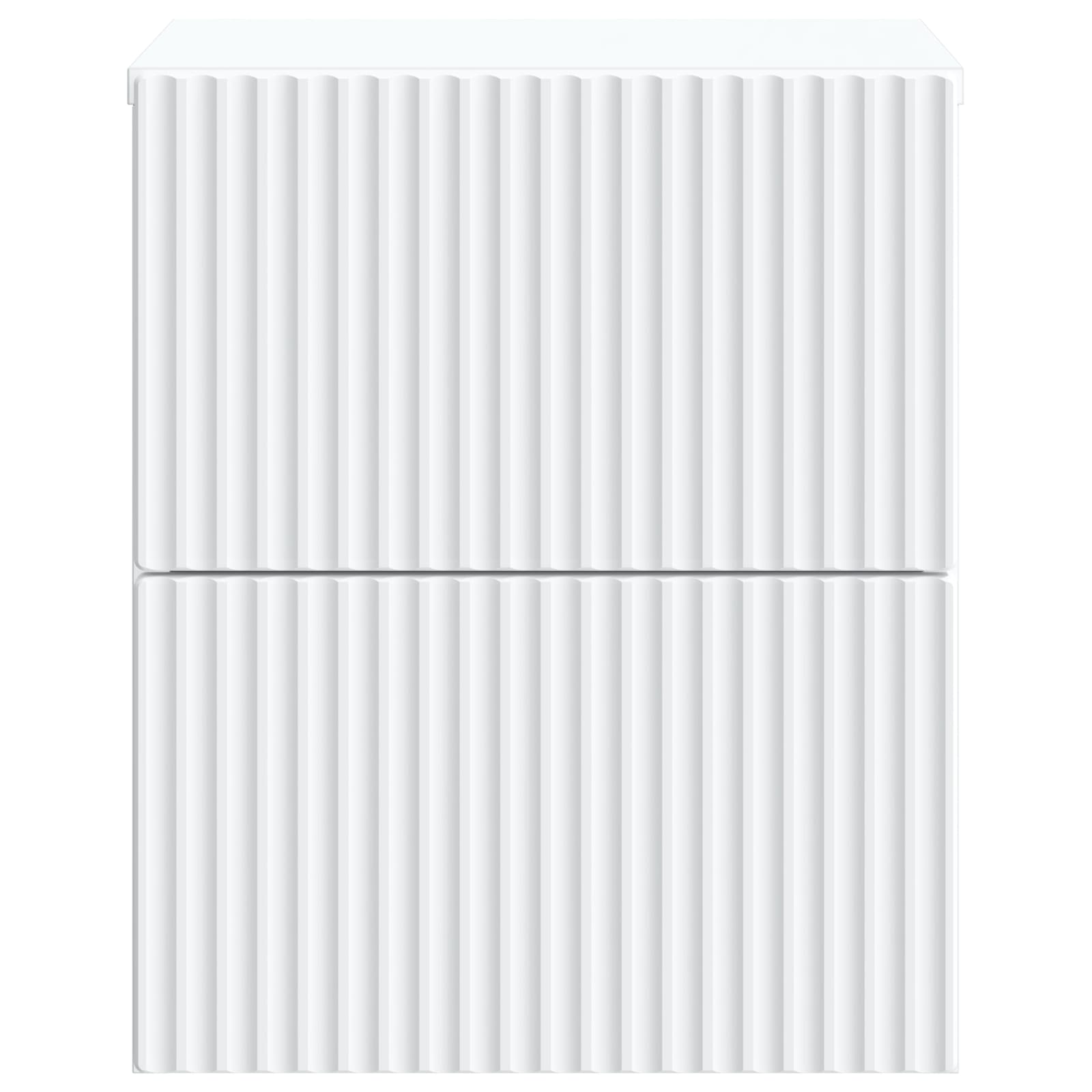 Noćni ormarić za montažu na zid 2 pcs Bijela 33 x 34,5 x 40 cm