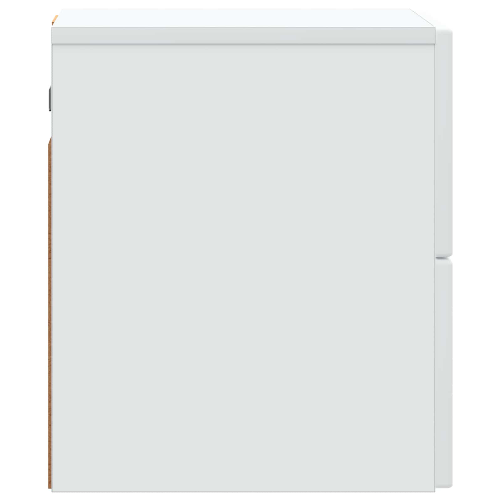 Noćni ormarić za montažu na zid 2 pcs Bijela 33 x 34,5 x 40 cm