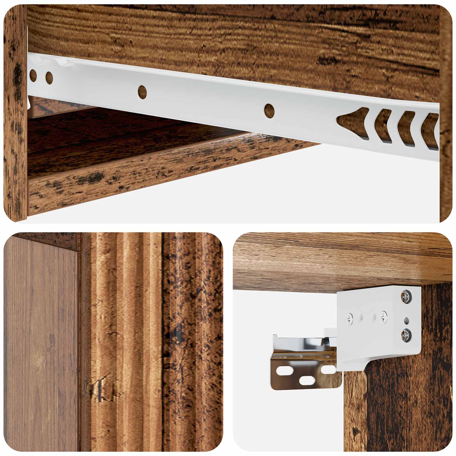 Stolna montirana na zid Staro drvo 59 x 34,5 x 17 cm