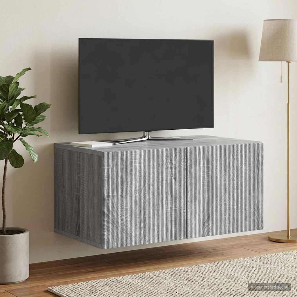 TV ormar za zid Siva sonoma 59,5 x 41 x 30 cm Konstruirano drvo