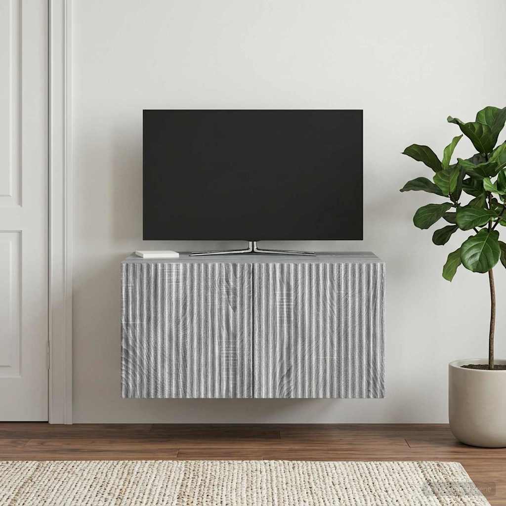 TV ormar za zid Siva sonoma 59,5 x 41 x 30 cm Konstruirano drvo