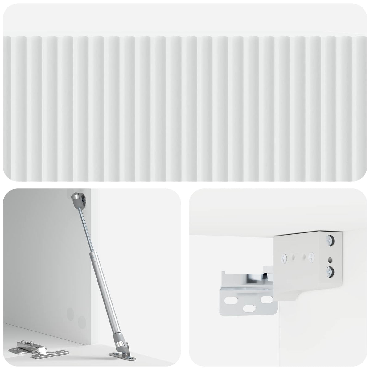 TV ormar za zid Bijela 78,5 x 41 x 30 cm Konstruirano drvo