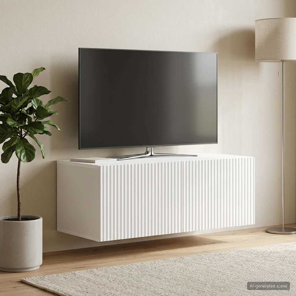 TV ormar za zid Bijela 78,5 x 41 x 30 cm Konstruirano drvo