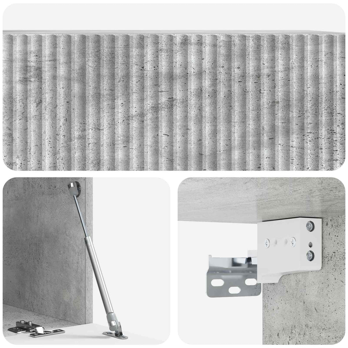 TV ormar za zid Zidne Betonska siva 78,5 x 41 x 30 cm