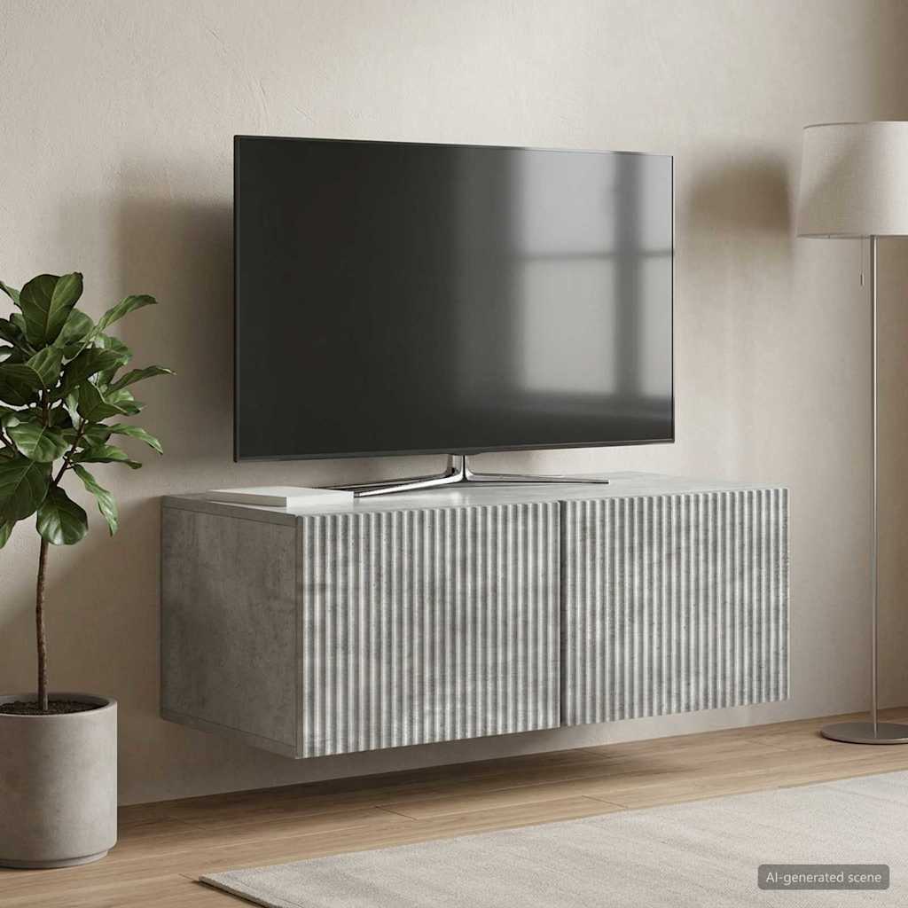 TV ormar za zid Zidne Betonska siva 78,5 x 41 x 30 cm