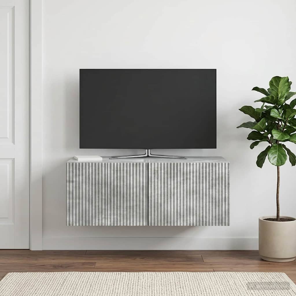 TV ormar za zid Zidne Betonska siva 78,5 x 41 x 30 cm