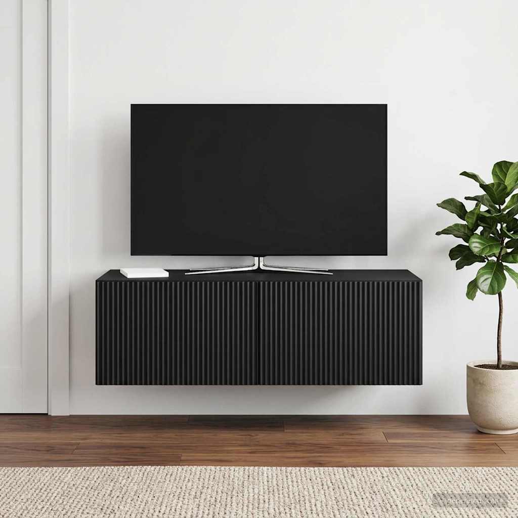 TV ormar za zid Zidne Crna 98 x 41 x 30 cm Konstruirano drvo