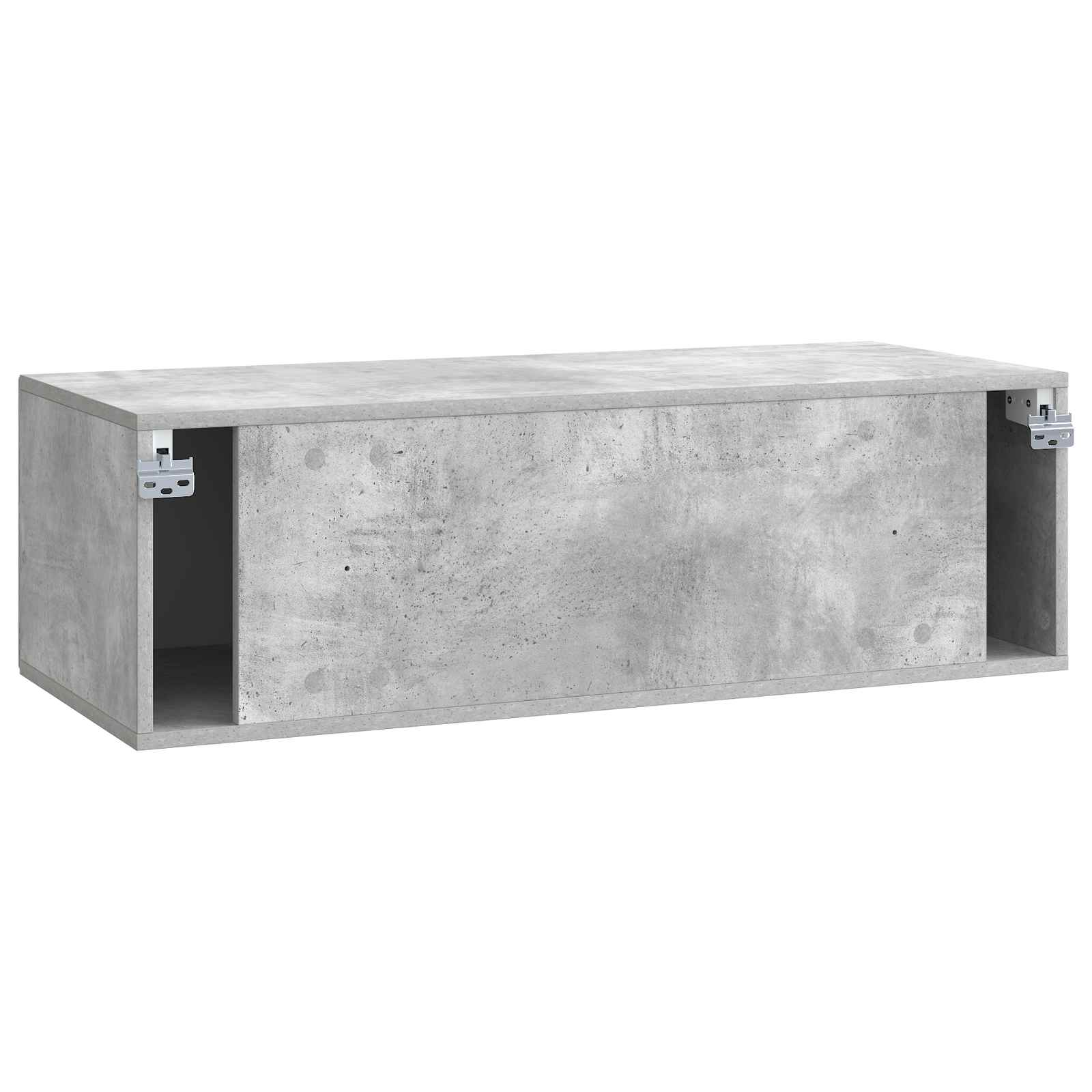 TV ormar za zid Betonska siva 98 x 41 x 30 cm Konstruirano drvo