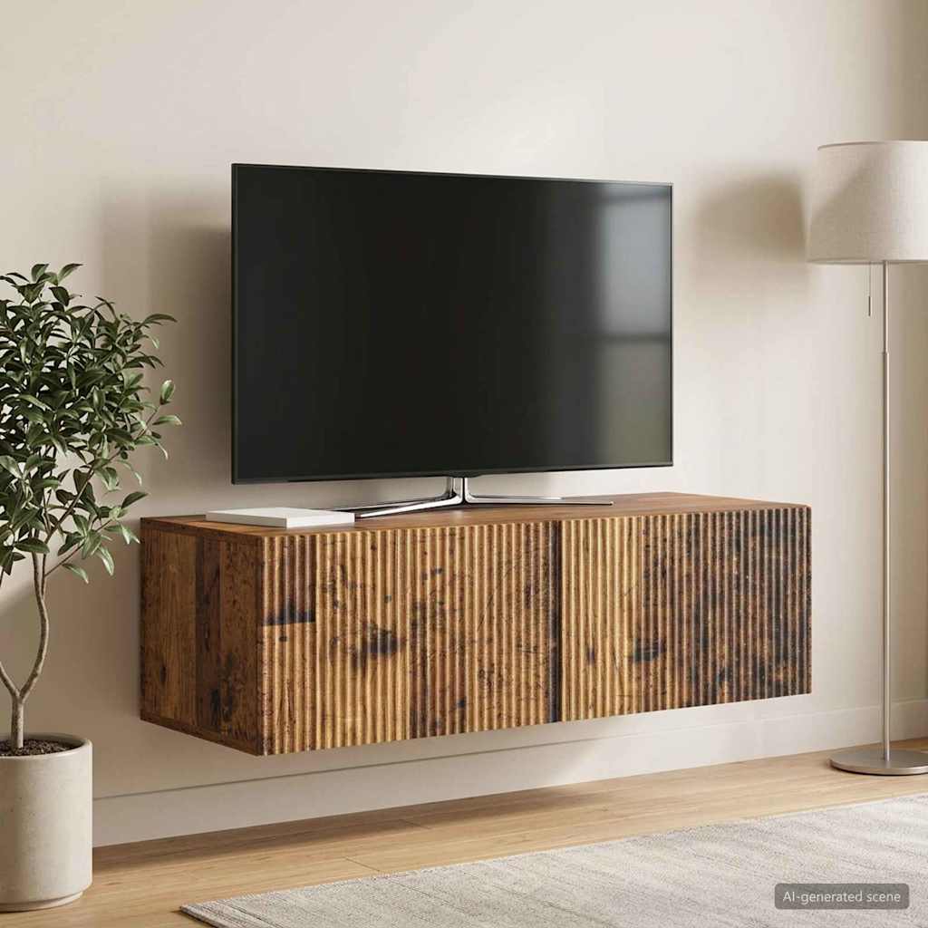 TV ormar za zid 98 x 41 x 30 cm Staro drvo Konstruirano drvo