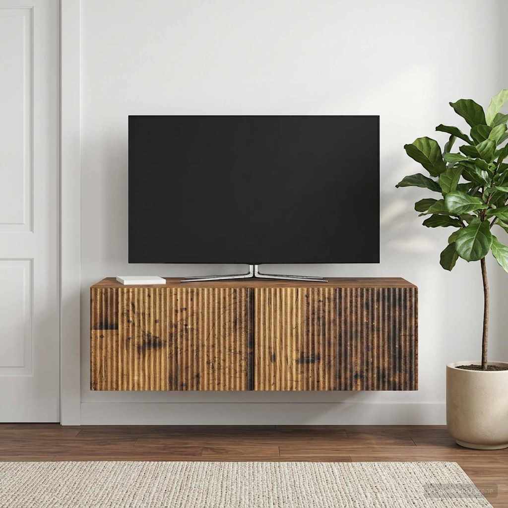 TV ormar za zid 98 x 41 x 30 cm Staro drvo Konstruirano drvo