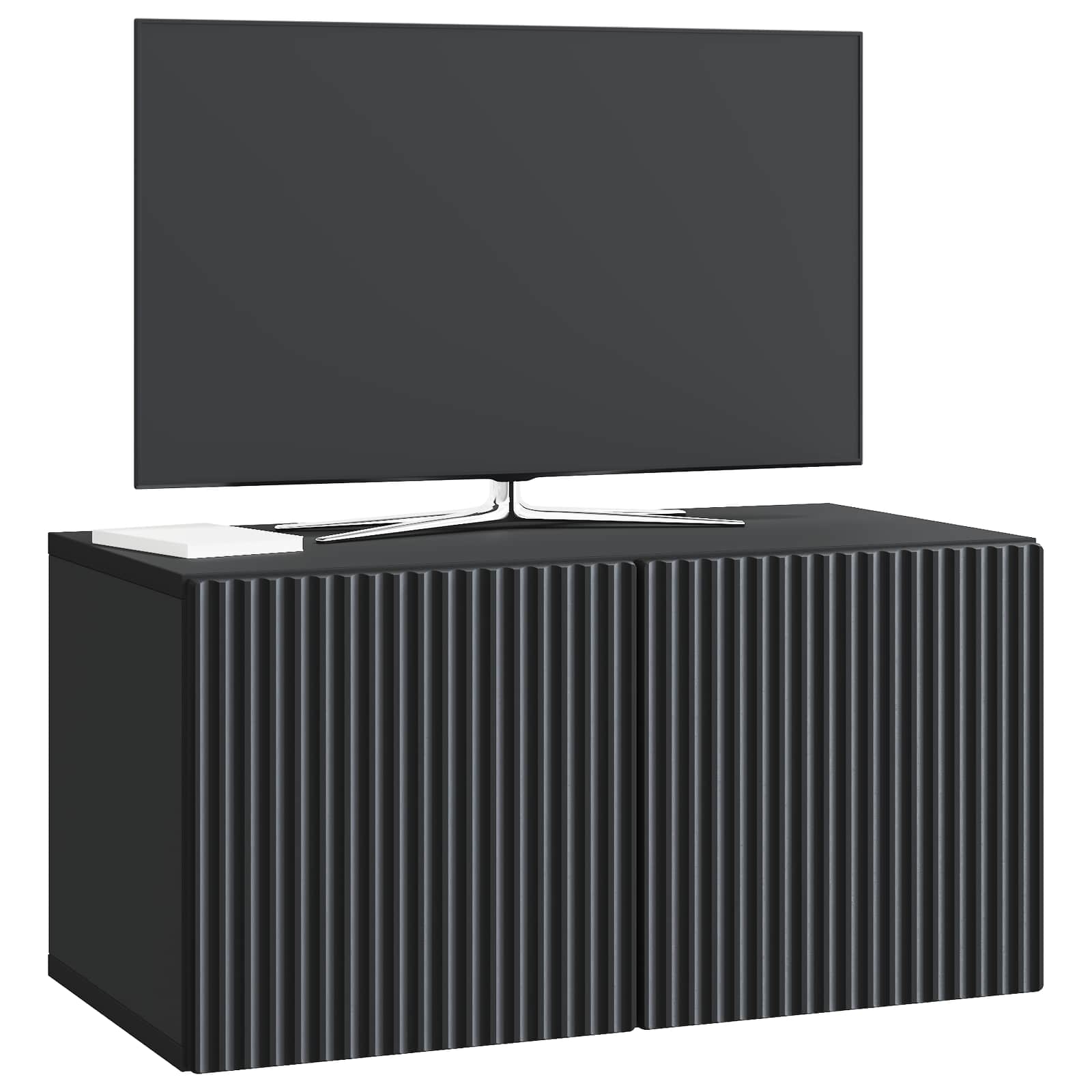 TV ormar za zid Zidne Crna 59,5 x 31 x 30 cm Konstruirano drvo