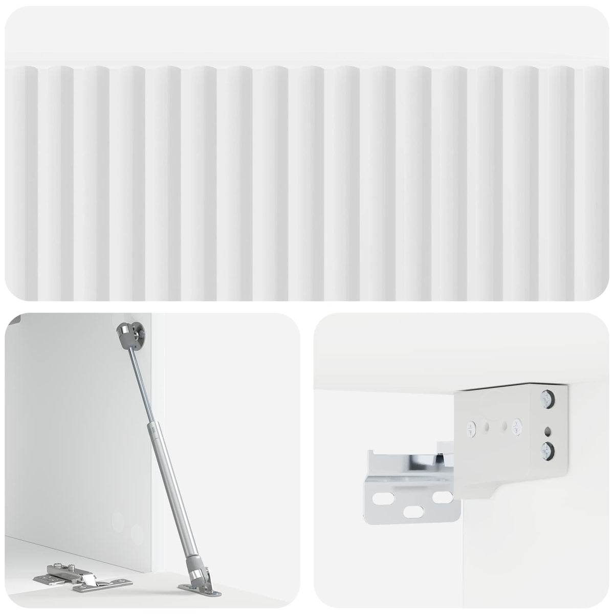 TV ormar za zid 59,5 x 31 x 30 cm Bijela visokog sjaja