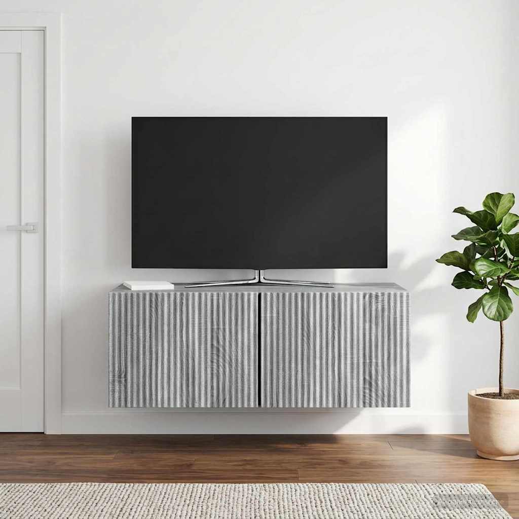 TV ormar za zid Siva sonoma 78,5 x 31 x 30 cm Konstruirano drvo