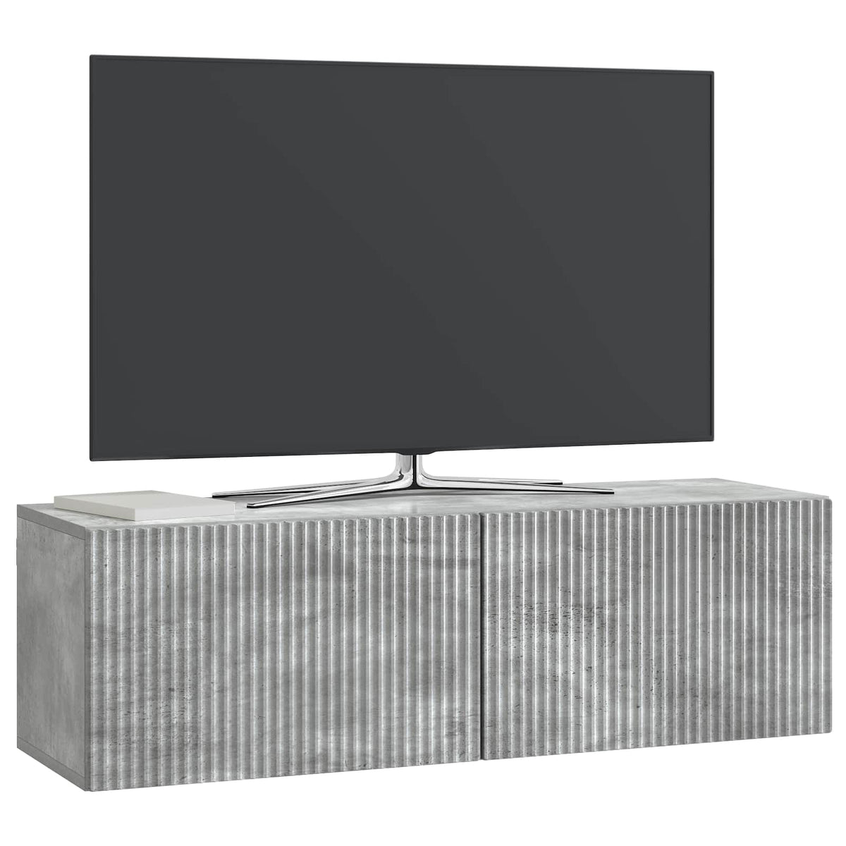 TV ormar za zid Betonska siva 98 x 31 x 30 cm Konstruirano drvo