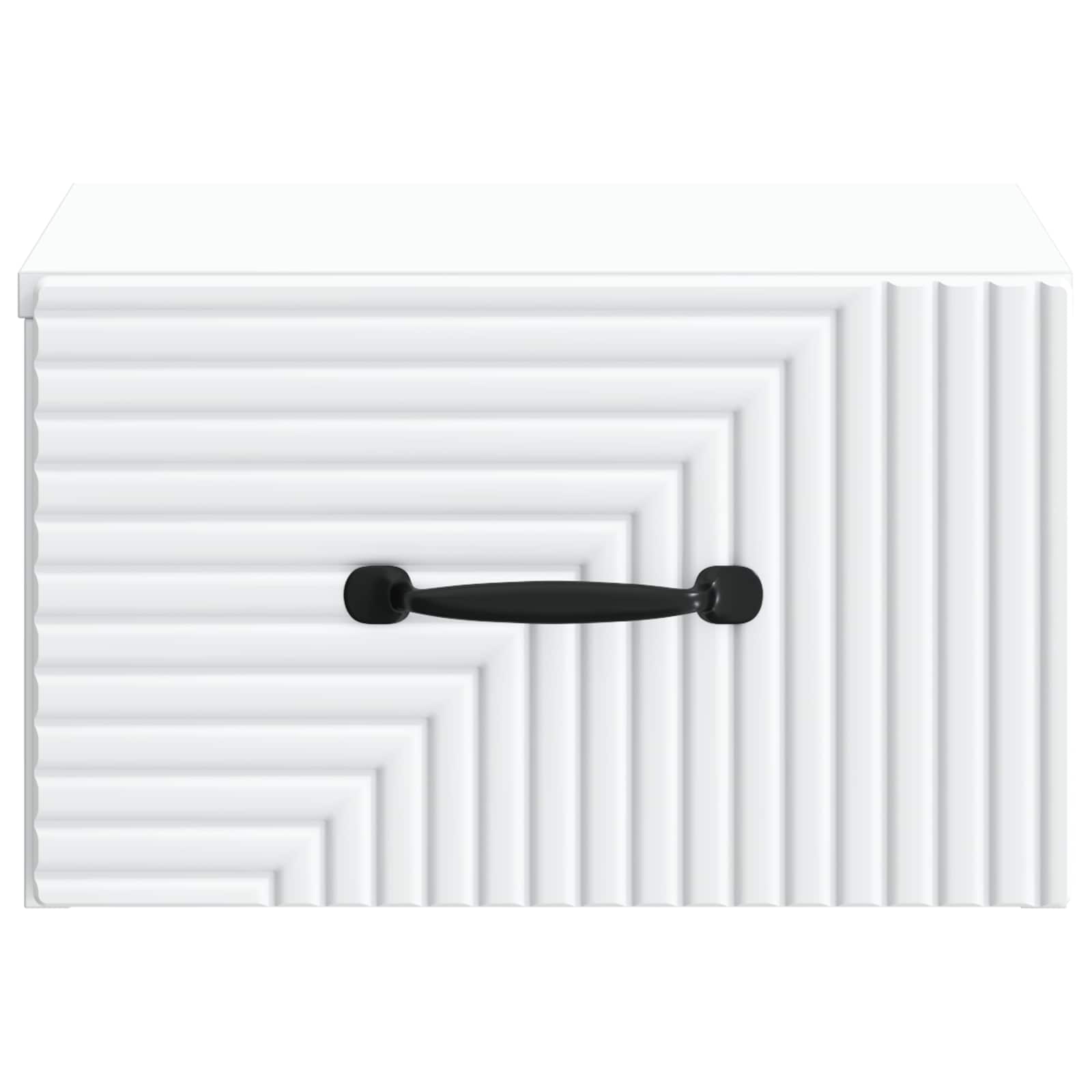 Noćni ormarić za montažu na zid 2 pcs Bijela 34,5 x 33 x 20 cm